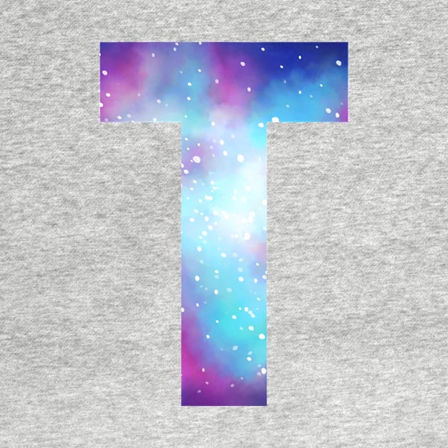 Letter T galaxy by PanyaCreative